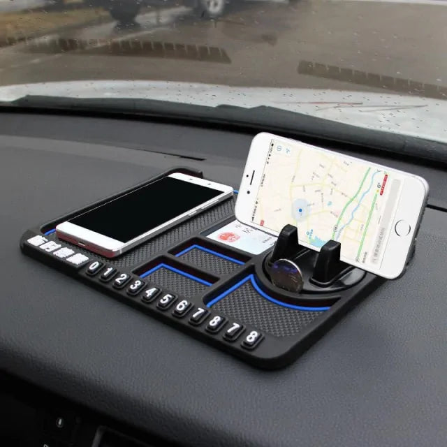 Antislipmat met telefoonhouder
