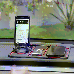 Antislipmat met telefoonhouder