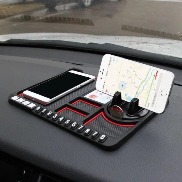 Antislipmat met telefoonhouder