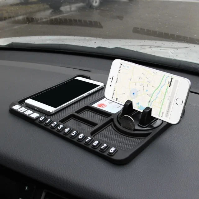 Antislipmat met telefoonhouder