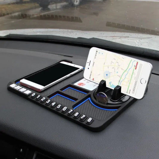 Antislipmat met telefoonhouder